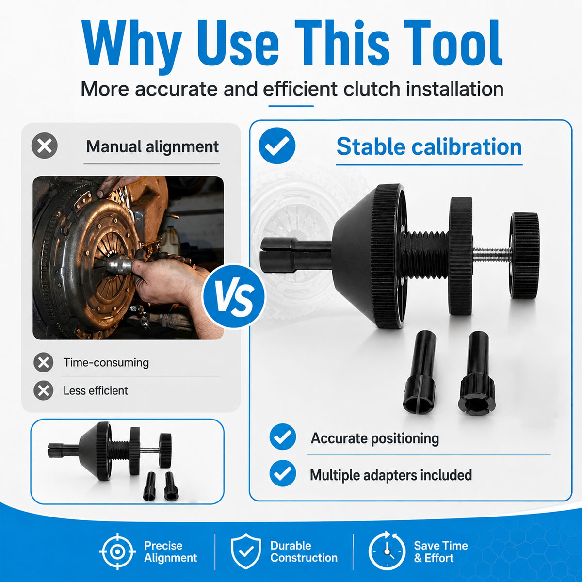 1/2/4P Clutch Alignment Tool U - Workshop Tools Center review and price