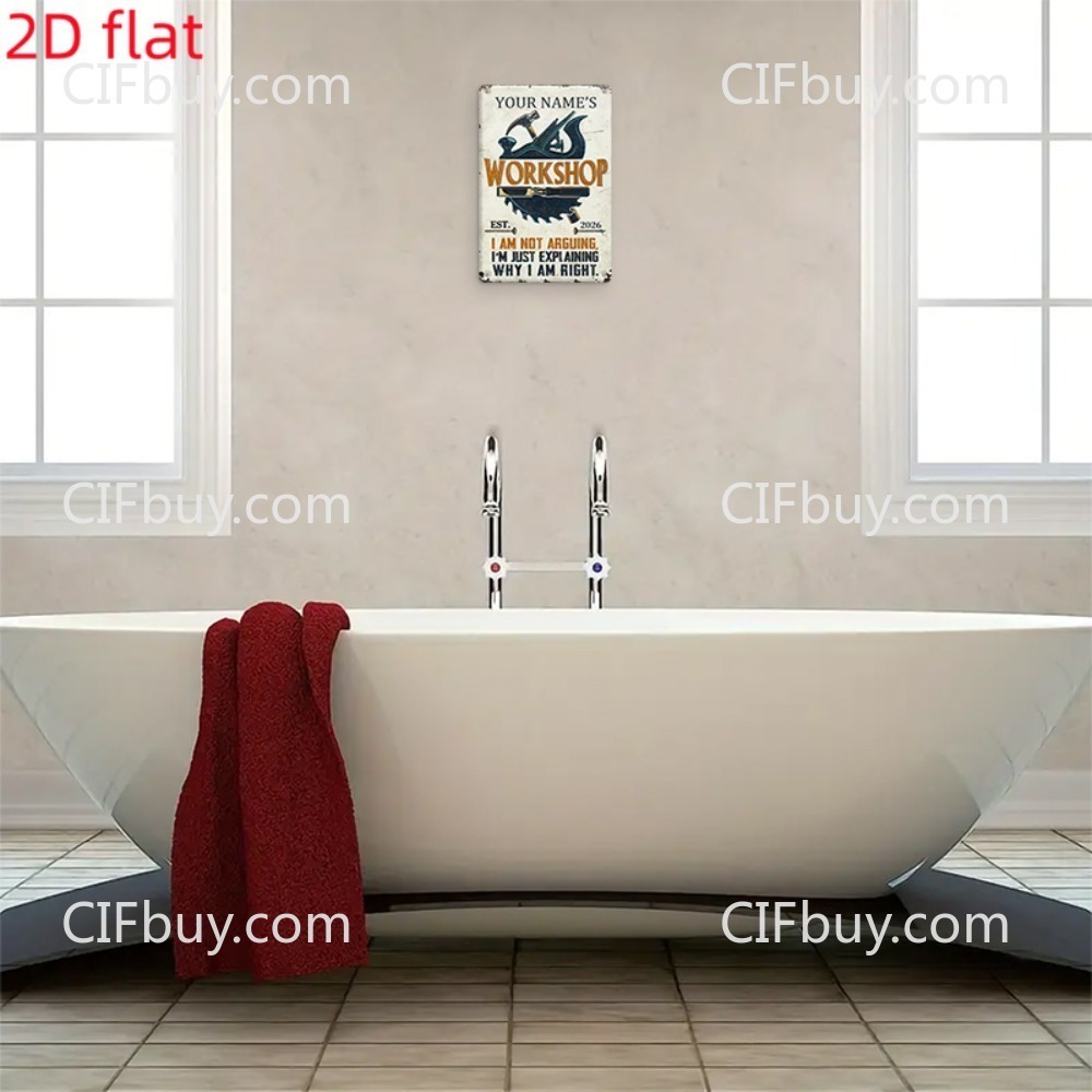 2D Flat Custom Name Workshop C - Tools Name In Workshop review and price