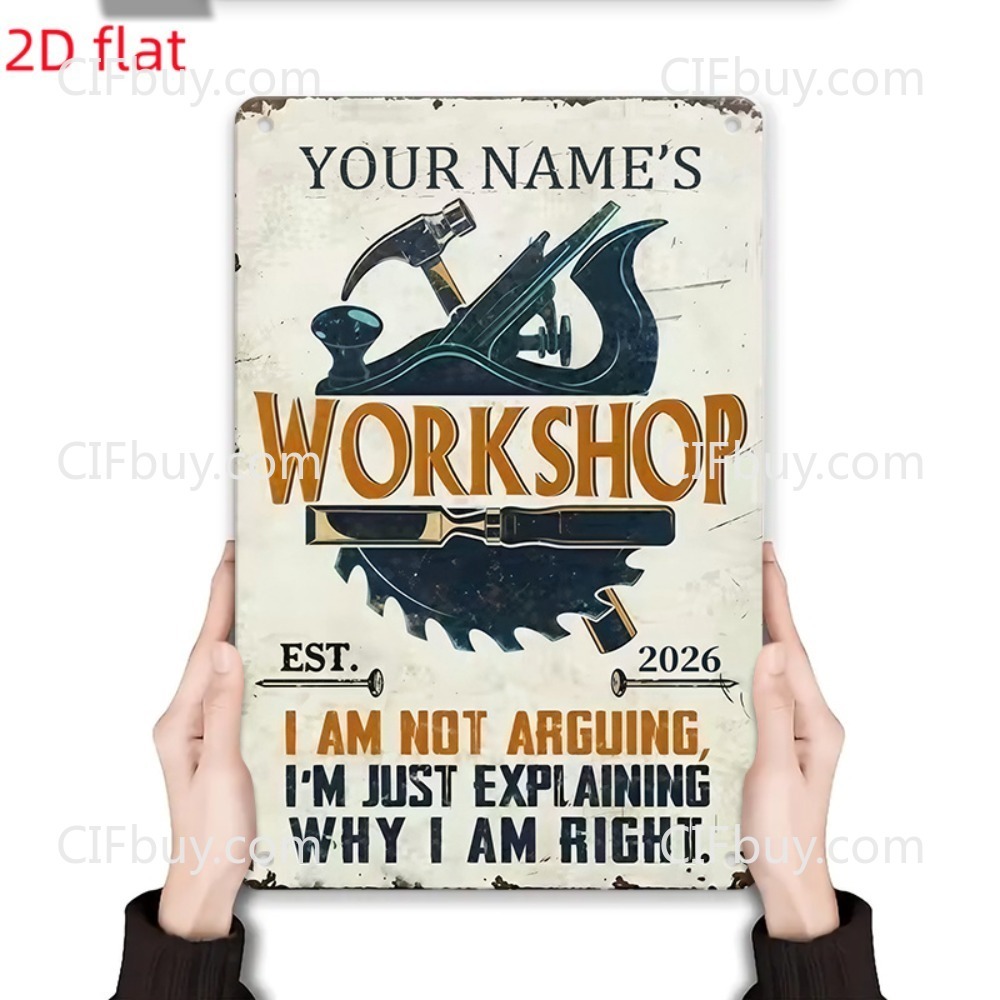 2D Flat Custom Name Workshop C - Tools Name In Workshop review and price