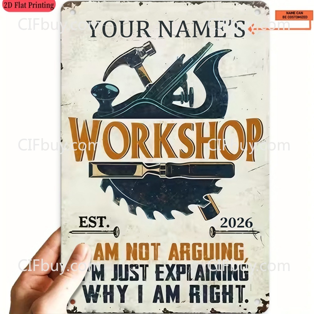 Custom Name Workshop Metal Sig - Tools Name In Workshop review and price
